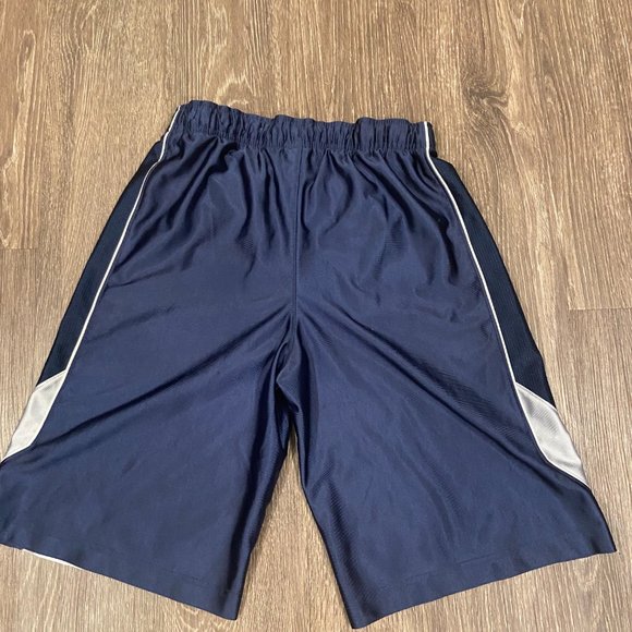 Large nike shorts, blue primary color with silver piping - Picture 2 of 2